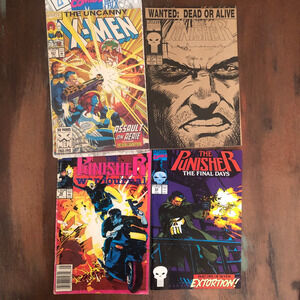 Marvel Comics X-Men + The Punisher Lot of 05 Magazine